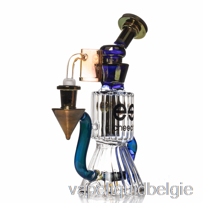 Vape Smaken Cheech Glas Diamantbuis Recycler Dab Rig Blauw